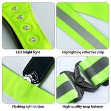 Load image into Gallery viewer, Night Running Riding LED Safety Reflective Adjustable Vests Highlight Lightweight Safety Straps Biking Cycling Equipment
