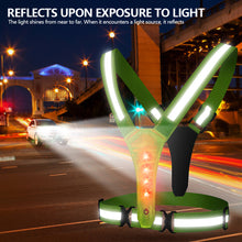Load image into Gallery viewer, Night Running Riding LED Safety Reflective Adjustable Vests Highlight Lightweight Safety Straps Biking Cycling Equipment
