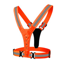 Load image into Gallery viewer, Night Running Riding LED Safety Reflective Adjustable Vests Highlight Lightweight Safety Straps Biking Cycling Equipment
