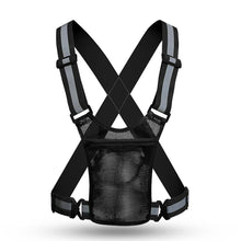 Load image into Gallery viewer, Outdoor Night Running Reflective Strap with Storage Bag Reflective Vest Reflective Belt Strap Reflective Clothing Cycling Reflective Vest
