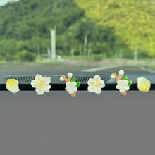 Load image into Gallery viewer, Car Interior Center Console Peach Blossom Decoration Ornaments Cute Pink Flower for Vehicle Dirt Electric Bike Ornaments
