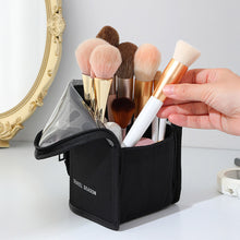 Load image into Gallery viewer, Portable Makeup Brush Storage Bag Waterproof Oxford Fabric Mesh Cosmetic Brush Lipstick Eyebrow Pencil Holder Organizer Pouch Beauty Accessory
