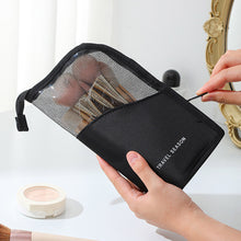 Load image into Gallery viewer, Portable Makeup Brush Storage Bag Waterproof Oxford Fabric Mesh Cosmetic Brush Lipstick Eyebrow Pencil Holder Organizer Pouch Beauty Accessory
