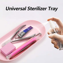 Load image into Gallery viewer, INS Style Nail Tool Disinfection Box Metal Jewelry Tray Stainless Steel Easy to Clean For Nail Art Enthusiasts DIY Manicurists
