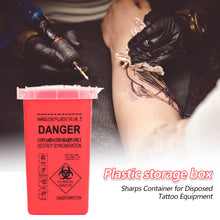 Load image into Gallery viewer, Tattoo Needle Bin Microblading Sharps Collector Portable Compact Tattoo &amp; Microblading Studio For Tattoo Artists Beauty Waste Bin Sanitary Disposal
