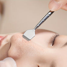 Load image into Gallery viewer, Stainless Steel Blackhead Remover Double Head Blackhead Scraper Remover Deep Cleansing Tool Tweezers Pimple Tool Facial Pore Cleansing Tool
