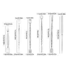 Load image into Gallery viewer, Stainless Steel Blackhead Remover Double Head Blackhead Scraper Remover Deep Cleansing Tool Tweezers Pimple Tool Facial Pore Cleansing Tool

