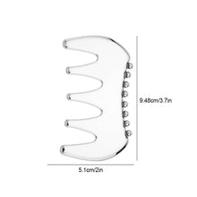 Load image into Gallery viewer, Stainless Steel Gua Sha Board Massage Scraper Board Half-Rolling Wheel Massage Facial Scraping Firming Lifting Massage Board Face Neck Body Massage Tool
