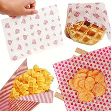 Load image into Gallery viewer, 10/50Pcs Wax Paper Food Grade Grease Paper Food Wrappers Wrapping Paper Oil-proof Baking Paper For Bread Candy Cake Nougat Fries Oilpaper Sandwich Wrapper
