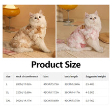 Load image into Gallery viewer, 2.5-7kg Warm Cat Vest Kawaii Winter Cat/Dog Clothing Soft Fabric Pet Fashion Vest Pet Accessories for Winter
