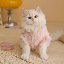 Load image into Gallery viewer, 2.5-7kg Warm Cat Vest Kawaii Winter Cat/Dog Clothing Soft Fabric Pet Fashion Vest Pet Accessories for Winter
