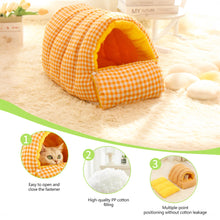Load image into Gallery viewer, Thermal Cat Bed Winter Sleeping Bag for Cats Burrow Design Snug Hideaway Plush Warmth Cave For Kitty &amp;Cats Pet Supplies House Pet Products
