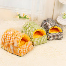 Load image into Gallery viewer, Thermal Cat Bed Winter Sleeping Bag for Cats Burrow Design Snug Hideaway Plush Warmth Cave For Kitty &amp;Cats Pet Supplies House Pet Products
