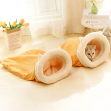 Load image into Gallery viewer, Thermal Cat Bed Winter Sleeping Bag for Cats Burrow Design Snug Hideaway Plush Warmth Cave For Kitty &amp;Cats Pet Supplies House Pet Products
