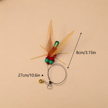Load image into Gallery viewer, Insect-shaped Feather Cat Toy Replacement Head DIY Replace Cat Teaser Stick Replacement Pendant Pet Toy Accessories For Cat Owners/Lovers
