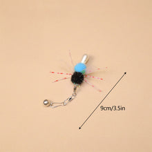 Load image into Gallery viewer, Insect-shaped Feather Cat Toy Replacement Head DIY Replace Cat Teaser Stick Replacement Pendant Pet Toy Accessories For Cat Owners/Lovers
