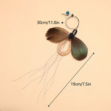 Load image into Gallery viewer, Insect-shaped Feather Cat Toy Replacement Head DIY Replace Cat Teaser Stick Replacement Pendant Pet Toy Accessories For Cat Owners/Lovers
