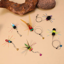 Load image into Gallery viewer, Insect-shaped Feather Cat Toy Replacement Head DIY Replace Cat Teaser Stick Replacement Pendant Pet Toy Accessories For Cat Owners/Lovers
