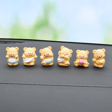 Load image into Gallery viewer, Car Interior Center Console Navigator Screen Little Bear Decoration Ornaments Cute Doll Home Car Ornaments
