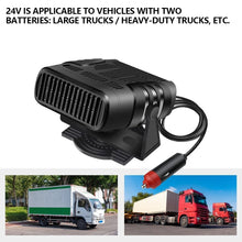 Load image into Gallery viewer, 12V 360 Degree Adjustable Car Heater Portable Electric Quiet Vehicle Small Space Thermostat 2 Level Temperature 12V 24V Car Heater
