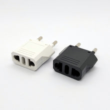 Load image into Gallery viewer, EU Euro KR Plug Adapter US to EU Plug Adapter Travel KR EU Adapter Electric EU KR Plug Converter Power Sockets AC Outlet
