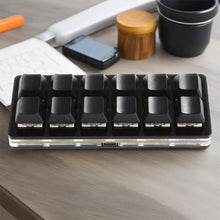 Load image into Gallery viewer, 12 Keys Mini Mechanical Gaming Keyboard One Handed Keypad USB-C Wired Keypad Programmable and Hot Swappable Keyboard
