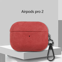 Load image into Gallery viewer, Suede Leather Case For Airpods Pro 2 For Airpods Pro 3 Airpods 4 3 Case Luxury Artificial Leather All Inclusive Case

