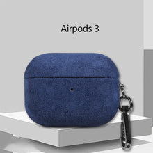 Load image into Gallery viewer, Suede Leather Case For Airpods Pro 2 For Airpods Pro 3 Airpods 4 3 Case Luxury Artificial Leather All Inclusive Case
