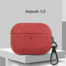 Load image into Gallery viewer, Suede Leather Case For Airpods Pro 2 For Airpods Pro 3 Airpods 4 3 Case Luxury Artificial Leather All Inclusive Case
