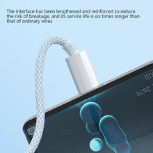 Load image into Gallery viewer, C to C Fast Charging PD 60W Mobile Phone Date Cable For Iphone15 Android Samsung Huawei Type C Braided Charger Cable
