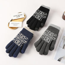 Load image into Gallery viewer, Autumn Winter Motorcycle Gloves Double-layer Touch Screen Thick Velvet Knit Outdoor Motorcycle Accessories Cold Resistant Gloves
