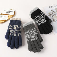 Load image into Gallery viewer, Autumn Winter Motorcycle Gloves Double-layer Touch Screen Thick Velvet Knit Outdoor Motorcycle Accessories Cold Resistant Gloves
