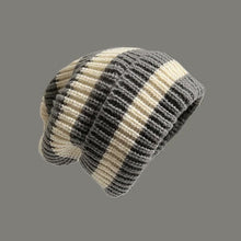 Load image into Gallery viewer, Striped Beanie Winter Hats For Women Knitted Retro Thickened Warm Baggy Cap Trendy Windproof Ear Protect Bonnet Female
