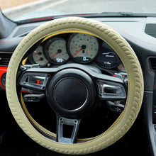 Load image into Gallery viewer, Car Silicone Grip Steering Wheel Cover Car Handle Cover Texture Silicone Protective Cover Tuning Interior Accessories
