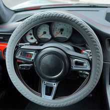 Load image into Gallery viewer, Car Silicone Grip Steering Wheel Cover Car Handle Cover Texture Silicone Protective Cover Tuning Interior Accessories
