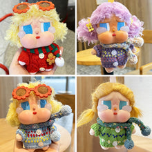 Load image into Gallery viewer, Knitted Sweater Scarf Dress Shoes Set For CRYBABY Doll Labubu 17cm Doll Christmas Outfit Accessories
