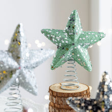 Load image into Gallery viewer, Christmas Tree Topper Glittering Five-Pointed Star Treetop Topper Xmas Tree Decor Ornament Christmas Decorations for Tree

