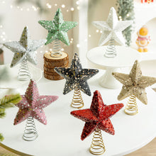 Load image into Gallery viewer, Christmas Tree Topper Glittering Five-Pointed Star Treetop Topper Xmas Tree Decor Ornament Christmas Decorations for Tree
