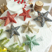 Load image into Gallery viewer, Christmas Tree Topper Glittering Five-Pointed Star Treetop Topper Xmas Tree Decor Ornament Christmas Decorations for Tree
