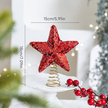 Load image into Gallery viewer, Christmas Tree Topper Glittering Five-Pointed Star Treetop Topper Xmas Tree Decor Ornament Christmas Decorations for Tree
