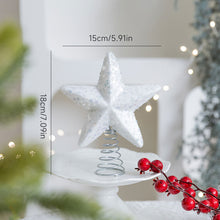 Load image into Gallery viewer, Christmas Tree Topper Glittering Five-Pointed Star Treetop Topper Xmas Tree Decor Ornament Christmas Decorations for Tree
