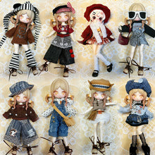 Load image into Gallery viewer, For 11-17cm OB11 Dolls Trendy Girl Forest Style Autumn Winter Dressing Set Doll Accessories Outfit For 8/12 BJD Clothes
