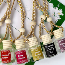 Load image into Gallery viewer, 8ml Car Hanging Bottles Perfume Aromatherapy Refillable Air Freshener Diffuser Oil Fragrance Bottle Vehicle Auto Sapper Pendant
