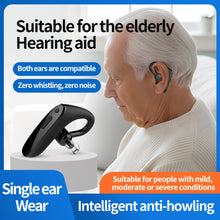 Load image into Gallery viewer, Single Ear Smart Hearing Aid for Elderly Wireless Bluetooth Headset Hearing Loss Sound Amplifier - M015S
