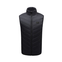Load image into Gallery viewer, Winter Electric Heated Vest 3-Speed Smart Adjustment Cold-Proof Warming USB-Powered Stand Collar Vest for Outdoor Activities （4-Control 21-Zone）
