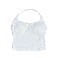 Load image into Gallery viewer, Solid Color Yoga Vest with Bra Pads Backless Halter Neck Design High-Elastic Outdoor Sports Top
