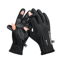 Load image into Gallery viewer, Winter Photography Gloves Touchscreen Half-Finger Style Waterproof Anti-Slip Thermal Gloves with Reflective Strips for Outdoor Cycling Fishing
