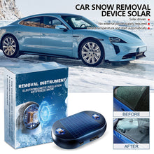 Load image into Gallery viewer, Electromagnetic Solar Car Snow Removal Device Solar Ice and Snow Scraper Winter Automotive Defroster for Windshield and Window
