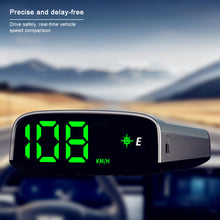 Load image into Gallery viewer, Car Solar HUD GPS Display Digital Speedometer Wireless Head Display KMH MPH Switch for Car Motorcycle Truck Auto Part Accessories

