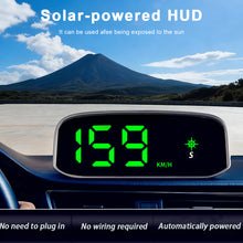 Load image into Gallery viewer, Car Solar HUD GPS Display Digital Speedometer Wireless Head Display KMH MPH Switch for Car Motorcycle Truck Auto Part Accessories
